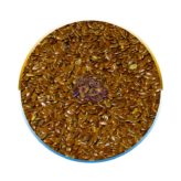 Linhaça marron, usado na alimentação de pássaros.
