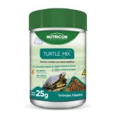 Ração Turtle mix 25 gramas, para tartarugas e cágados.