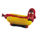 Brinquedo de látex hot dog