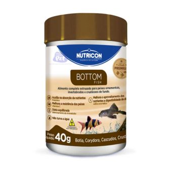 Bottom fish 40g Ração botton fish 40 gramas.