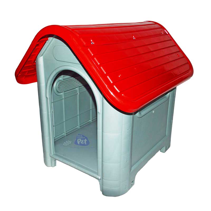 Casa plástica vermelha