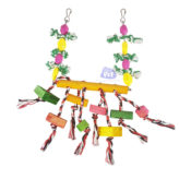 Brinquedo papagaio balanço tradicional chocalho